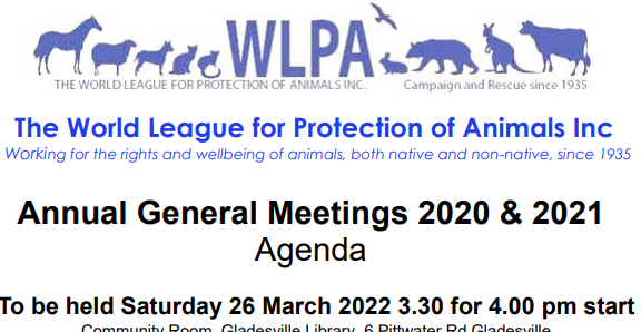 WLPA AGM  26 March 2022